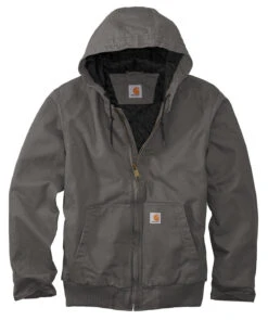 Carhartt Washed Duck Active Jacket -Thread Logic Store 10762 Gravel 5 CT104050GravelFlatFront 1200W