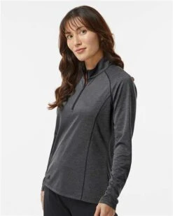 Adidas Ladies Space Dyed Quarter-Zip Pullover -Thread Logic Store 109985 oms fm