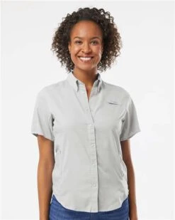 Columbia Ladies PFG Tamiami II Short Sleeve Shirt 34 Columbia Ladies PFG Tamiami II Short Sleeve Shirt -Thread Logic Store 112948 omf fm