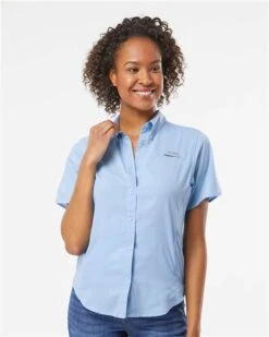 Columbia Ladies PFG Tamiami II Short Sleeve Shirt 39 Columbia Ladies PFG Tamiami II Short Sleeve Shirt -Thread Logic Store 115612 omf fm