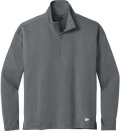 New Era Ladies Power 1/2-Zip 10 New Era Ladies Power 1/2-Zip -Thread Logic Store 1200W 46574 ShdGyHthr 12 LNEA228ShdGyHthrFlatFront