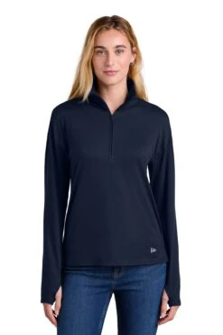 New Era Ladies Power 1/2-Zip 13 New Era Ladies Power 1/2-Zip -Thread Logic Store 1200W 46574 TrueNavy 0 LNEA228TrueNavyModelFront