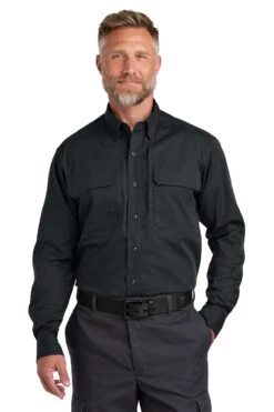 CornerStone Long Sleeve Select Tactical Shirt 11 CornerStone Long Sleeve Select Tactical Shirt -Thread Logic Store 1200W 47080 EchoSteel 0 CSW176EchoSteelModelFront