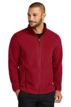 Port Authority C-FREE Raglan Fleece -Thread Logic Store 1200W 47185 RichRed 0 F700RichRedModelFront1