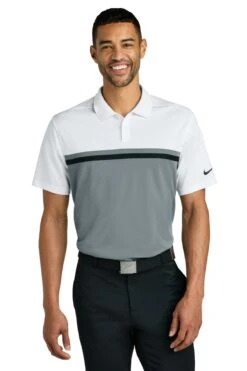 Nike Dri-FIT Victory Colorblock Polo -Thread Logic Store 1200W 48973 WCoolGBk 0 NKFQ3968WCoolGBkModelFront