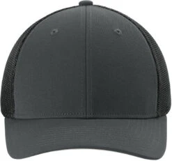 Sport-Tek Stretch-Tek Mesh Back Cap 34 Sport-Tek Stretch-Tek Mesh Back Cap -Thread Logic Store 1200W 54592 IrGyBlack 1 STC60IrGyBlackHatStraight