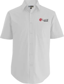 Edwards Mens Essential Broadcloth Shirt Short Sleeve