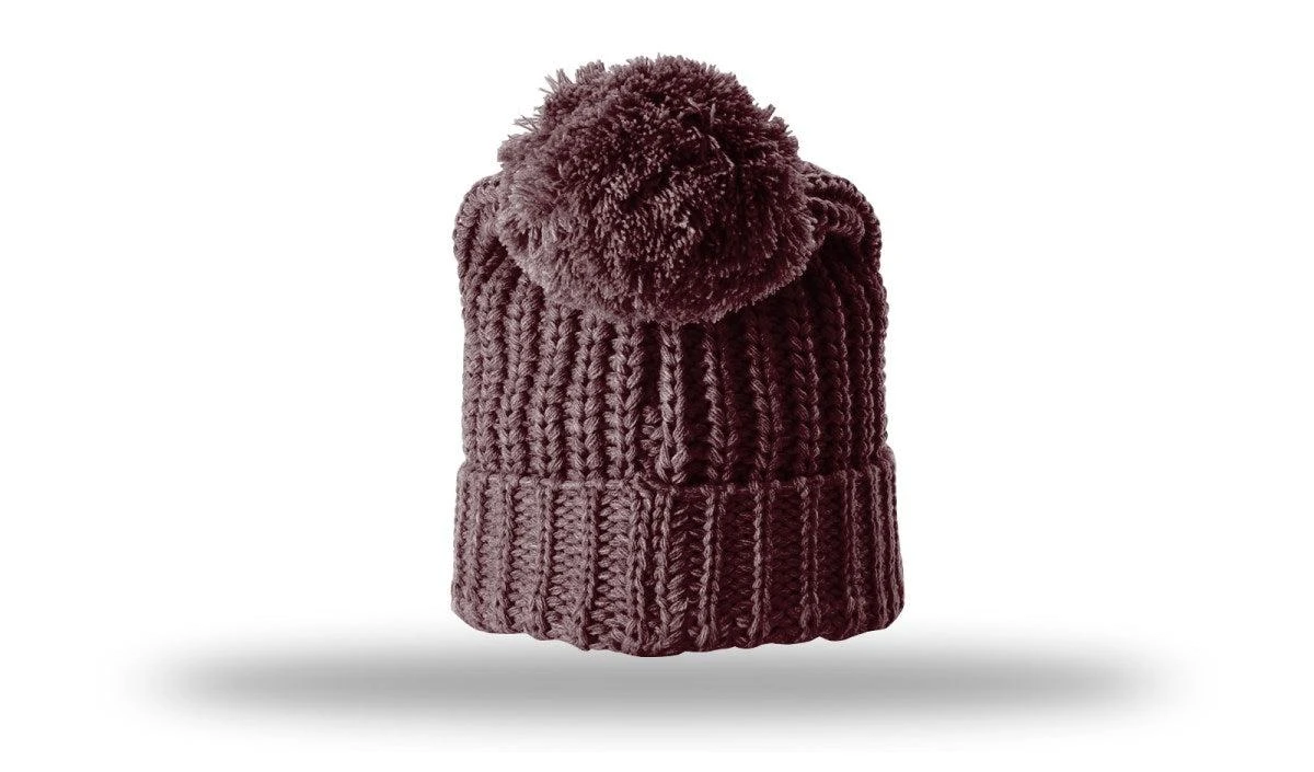 Richardson Chunk Cable Beanie W/ Cuff & Pom 9 Richardson Chunk Cable Beanie W/ Cuff & Pom - Image 9