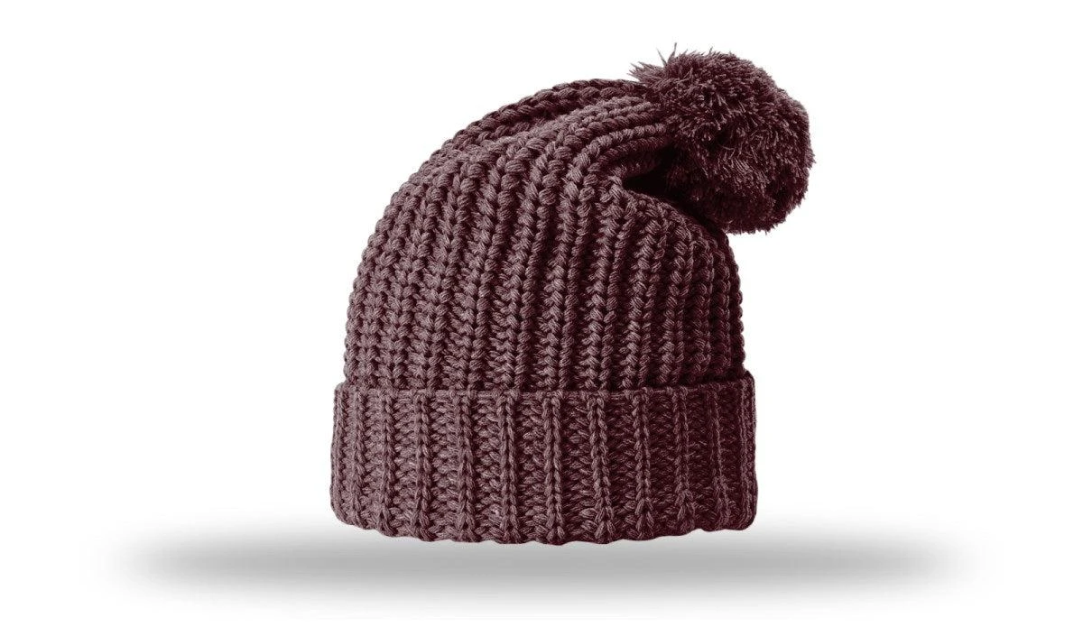Richardson Chunk Cable Beanie W/ Cuff & Pom 10 Richardson Chunk Cable Beanie W/ Cuff & Pom - Image 10
