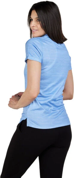 Storm Creek Ladies Unwinder Short Sleeve Bamboo Printed Polo -Thread Logic Store 1885 PRB Back