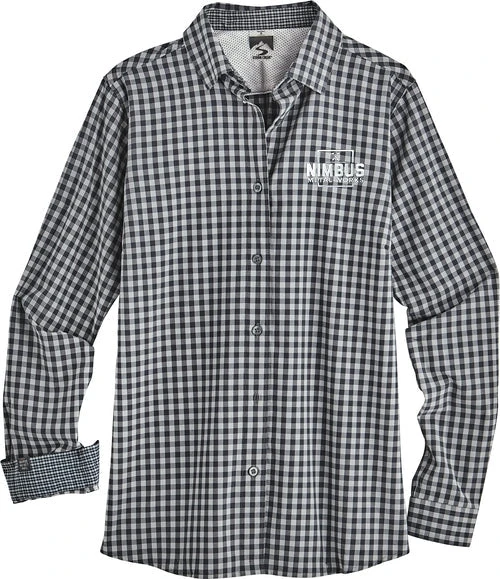 Storm Creek Ladies Influencer Gingham 4-Way Stretch Eco-Woven Shirt 1 Storm Creek Ladies Influencer Gingham 4-Way Stretch Eco-Woven Shirt