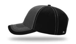 Richardson Charcoal Front W/ Contrast Stitching 25 Richardson Charcoal Front W/ Contrast Stitching -Thread Logic Store 275 LEFT