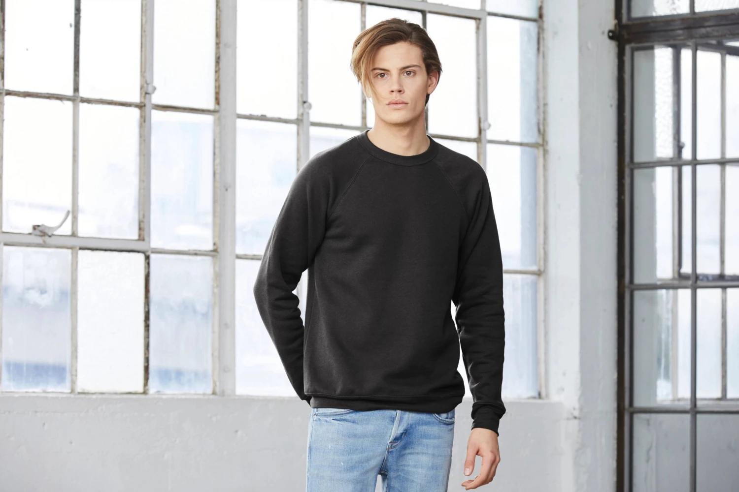 Bella+Canvas Sponge Fleece Raglan Sweatshirt 2 Bella+Canvas Sponge Fleece Raglan Sweatshirt - Image 2