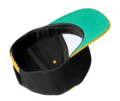 Sport-Tek Flat Bill Snapback Cap -Thread Logic Store 5404 BlackGold 5 STC19BlackGoldHatInside 337W