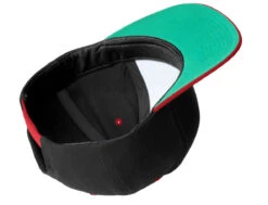 Sport-Tek Flat Bill Snapback Cap -Thread Logic Store 5404 BlkTrRd 5 STC19BlkTrRdHatInside 1200W