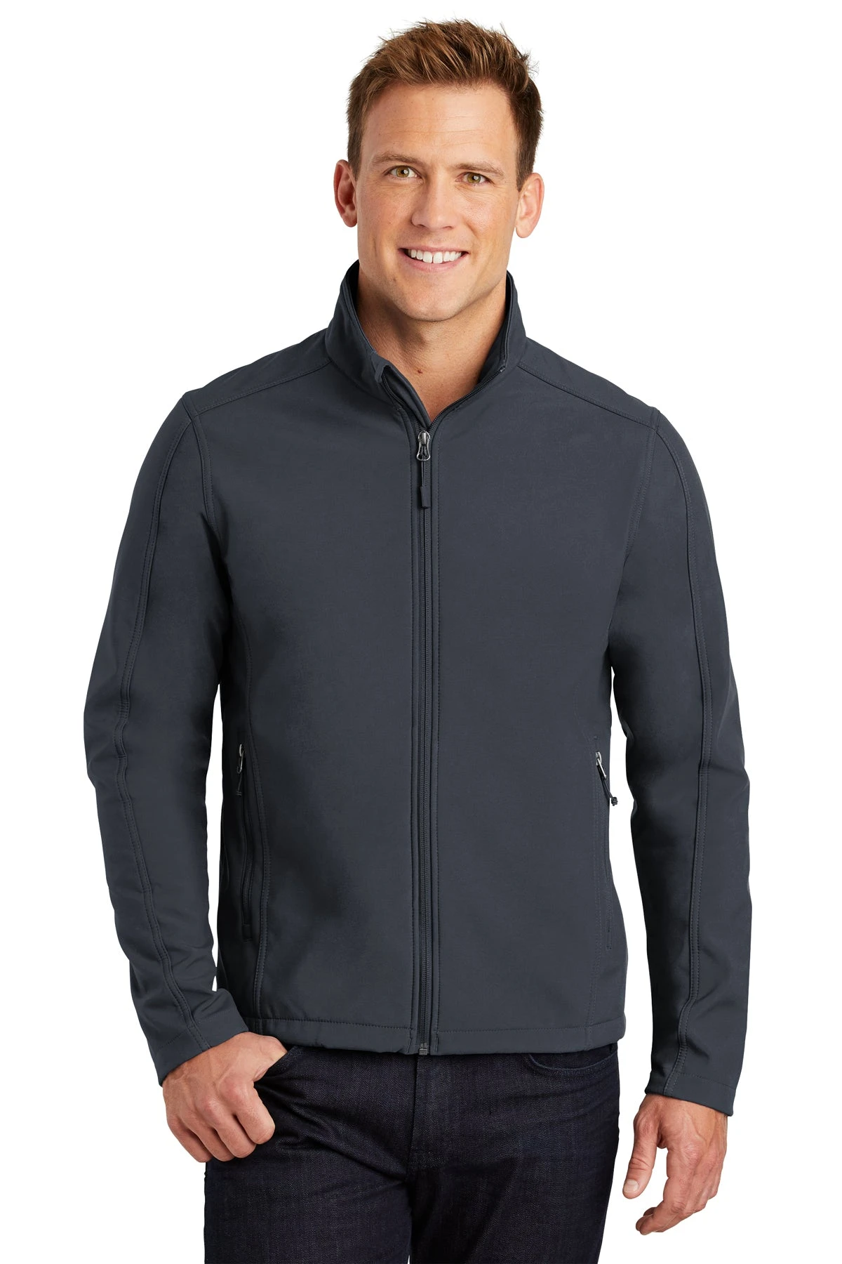 Port Authority Tall Core Soft Shell Jacket 4 Port Authority Tall Core Soft Shell Jacket - Image 4