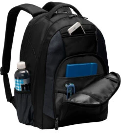 Port Authority Commuter Backpack -Thread Logic Store 6567 Black 4 BG205blackpropped 1200W