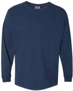 Comfort Colors Garment-Dyed Drop-Shoulder Long Sleeve T-Shirt -Thread Logic Store 66585 f fm