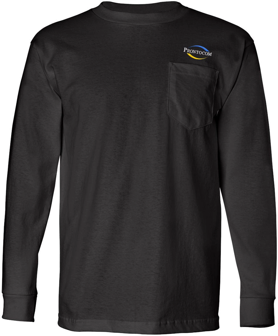 Bayside USA-Made Long Sleeve TShirt With A Pocket 1 Bayside USA-Made Long Sleeve TShirt With A Pocket