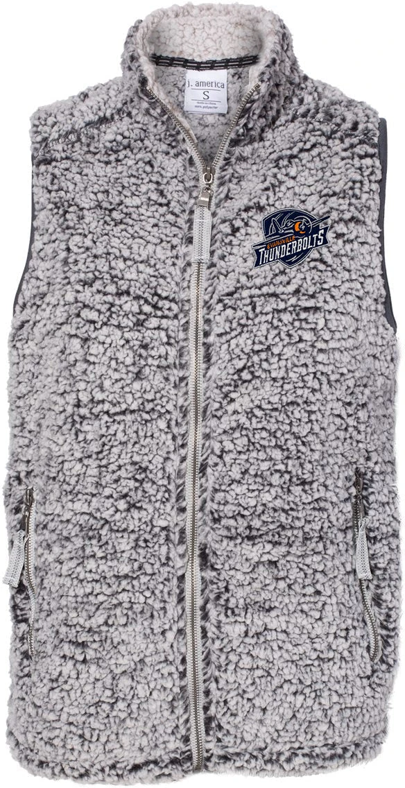 J. America Women’s Epic Sherpa Full-Zip Vest 1 J. America Women’s Epic Sherpa Full-Zip Vest