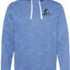 J America Mélange Fleece Hooded Sweatshirt 