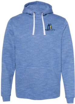 J America Mélange Fleece Hooded Sweatshirt