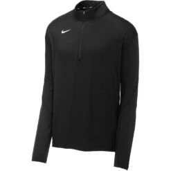 CLOSEOUT - Nike Dry Element 1/2-Zip Cover-Up 9 CLOSEOUT - Nike Dry Element 1/2-Zip Cover-Up -Thread Logic Store 896691 black form front