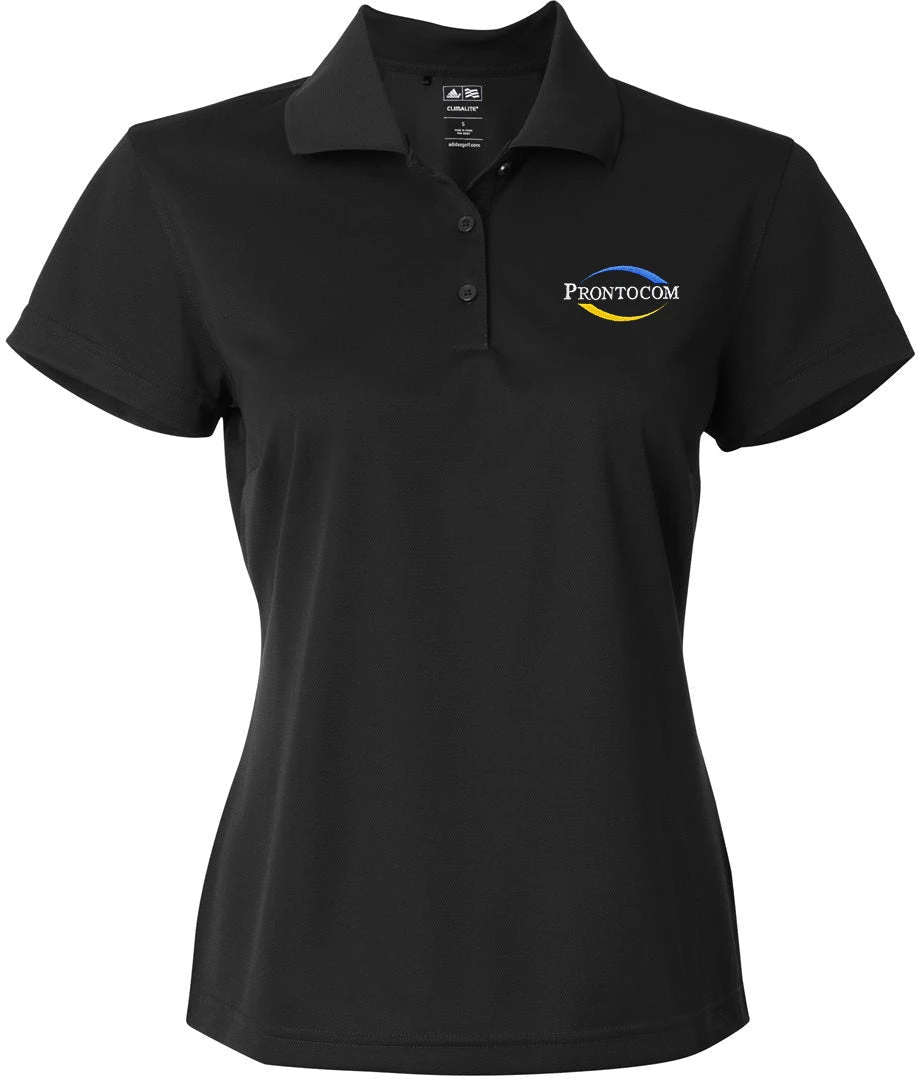 OUTLET-Adidas Ladies Climalite Basic Polo Shirt 2 OUTLET-Adidas Ladies Climalite Basic Polo Shirt - Image 2