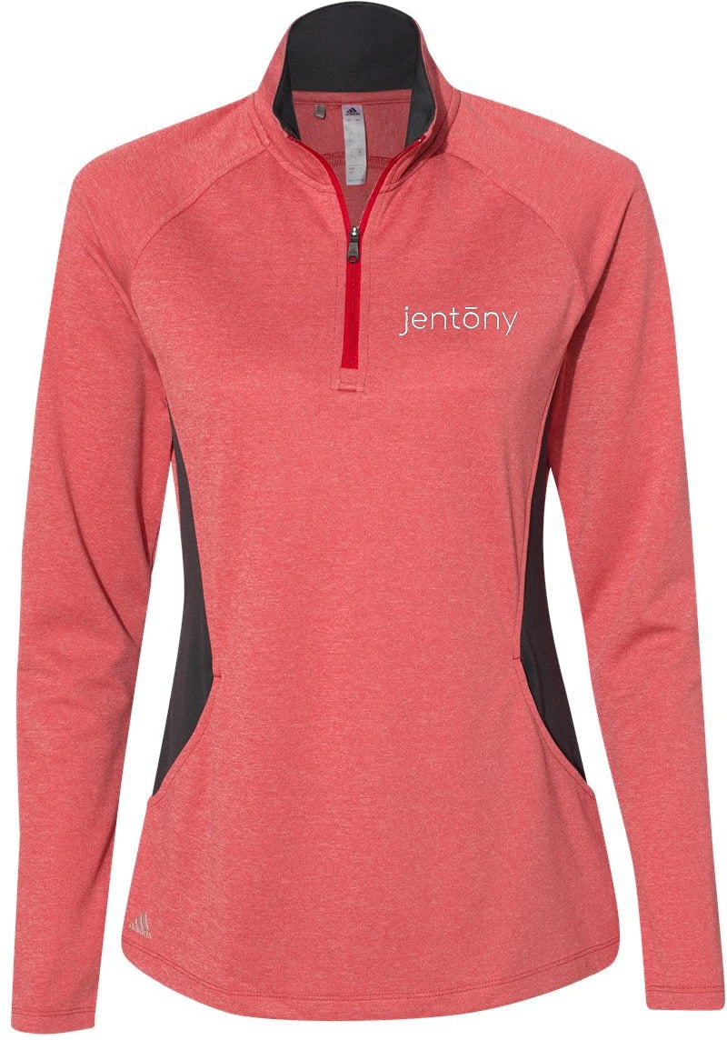 Adidas Ladies Lightweight QuarterZip Pullover 1 Adidas Ladies Lightweight QuarterZip Pullover