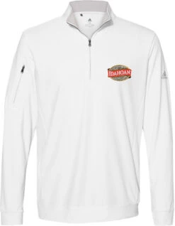 OUTLET-Adidas Performance Textured Quarter-Zip Pullover