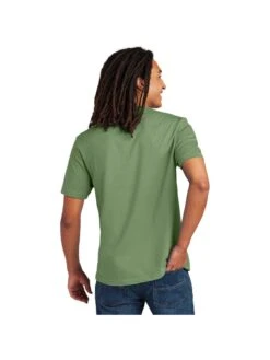 Allmade Unisex Heavyweight Recycled Cotton Tee -Thread Logic Store AL3000 oliveyougreen model back