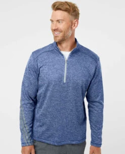Adidas Brushed Terry Heathered QuarterZip Pullover 30 Adidas Brushed Terry Heathered QuarterZip Pullover -Thread Logic Store Adidas Brushed Terry Heathered QuarterZip Pullover 10