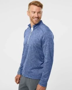 Adidas Brushed Terry Heathered QuarterZip Pullover 31 Adidas Brushed Terry Heathered QuarterZip Pullover -Thread Logic Store Adidas Brushed Terry Heathered QuarterZip Pullover 11