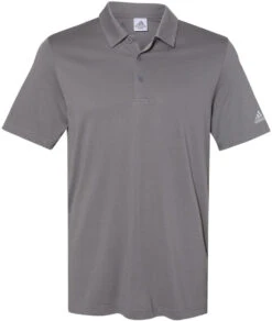 Adidas Cotton Blend Polo  -Thread Logic Store Adidas Cotton Blend Polo Grey Four S 13