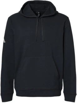 OUTLET-Adidas Fleece Hooded Sweatshirt -Thread Logic Store Adidas Fleece Hooded Sweatshirt Black XS 1