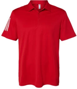 Adidas Floating 3-Stripes Sport Shirt  -Thread Logic Store Adidas Floating 3 Stripes Sport Shirt Team Power RedWhite S 13