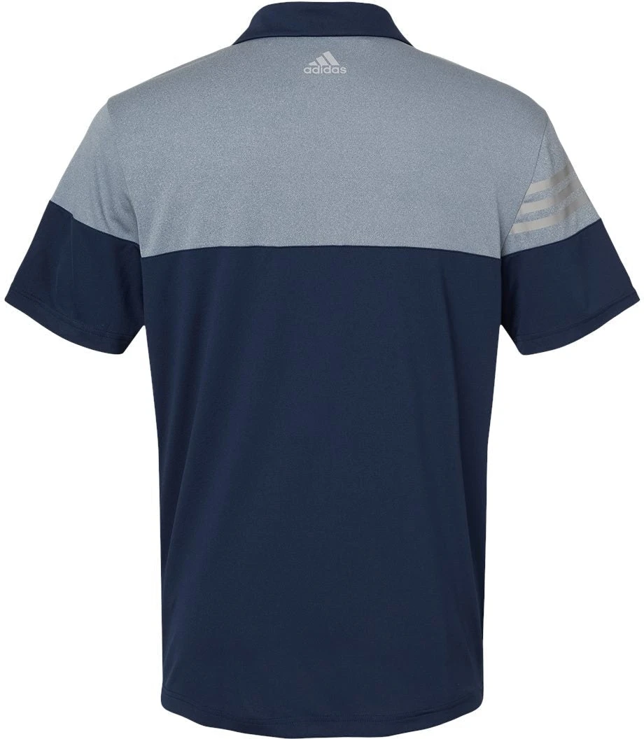 Adidas Heather 3Stripes Block Polo 15 Adidas Heather 3Stripes Block Polo - Image 15