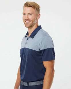 Adidas Heather 3Stripes Block Polo 37 Adidas Heather 3Stripes Block Polo -Thread Logic Store Adidas Heather 3Stripes Block Polo 17