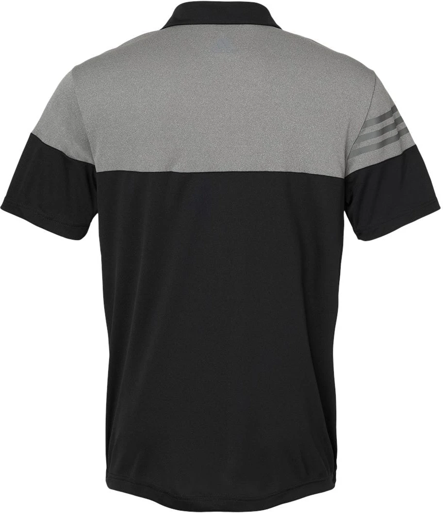 Adidas Heather 3Stripes Block Polo 3 Adidas Heather 3Stripes Block Polo - Image 3
