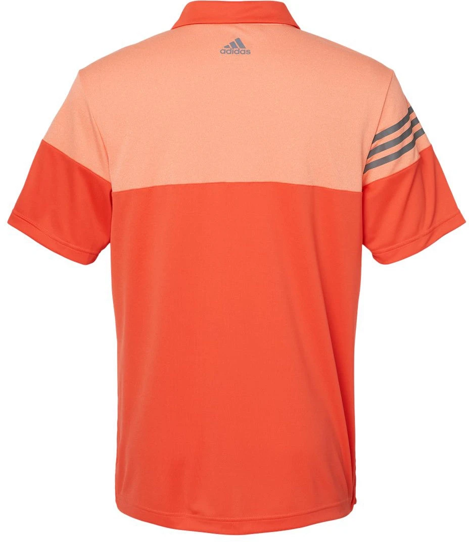 Adidas Heather 3Stripes Block Polo 9 Adidas Heather 3Stripes Block Polo - Image 9