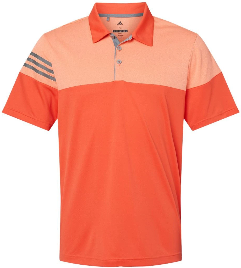 Adidas Heather 3Stripes Block Polo 8 Adidas Heather 3Stripes Block Polo - Image 8