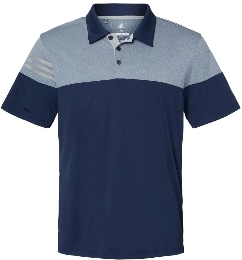 Adidas Heather 3Stripes Block Polo 14 Adidas Heather 3Stripes Block Polo - Image 14