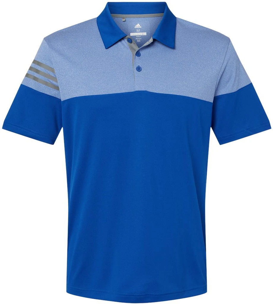 Adidas Heather 3Stripes Block Polo 20 Adidas Heather 3Stripes Block Polo - Image 20