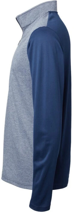 Adidas Heather Block Print Quarter-Zip Pullover -Thread Logic Store Adidas Heather Block Print Quarter Zip Pullover 9