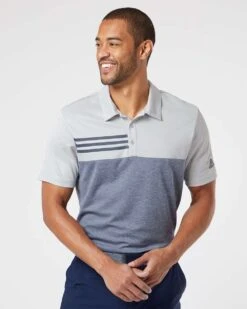 Adidas Heathered Colorblock 3-Stripes Sport Shirt 36 Adidas Heathered Colorblock 3-Stripes Sport Shirt -Thread Logic Store Adidas Heathered Colorblock 3 Stripes Sport Shirt 16