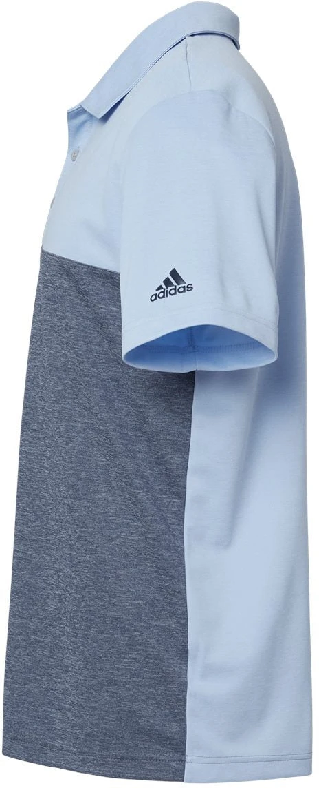 Adidas Heathered Colorblock 3-Stripes Sport Shirt 4 Adidas Heathered Colorblock 3-Stripes Sport Shirt - Image 4