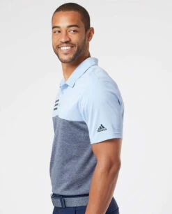 Adidas Heathered Colorblock 3-Stripes Sport Shirt 25 Adidas Heathered Colorblock 3-Stripes Sport Shirt -Thread Logic Store Adidas Heathered Colorblock 3 Stripes Sport Shirt 5