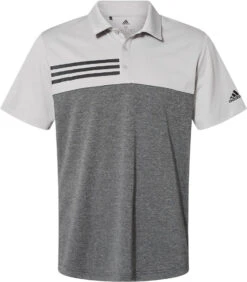 Adidas Heathered Colorblock 3-Stripes Sport Shirt 27 Adidas Heathered Colorblock 3-Stripes Sport Shirt -Thread Logic Store Adidas Heathered Colorblock 3 Stripes Sport Shirt Grey Two HeatherBlack Heather S 7