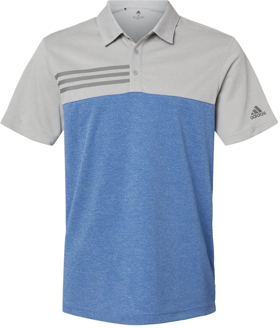 Adidas Heathered Colorblock 3-Stripes Sport Shirt 20 Adidas Heathered Colorblock 3-Stripes Sport Shirt - Image 20