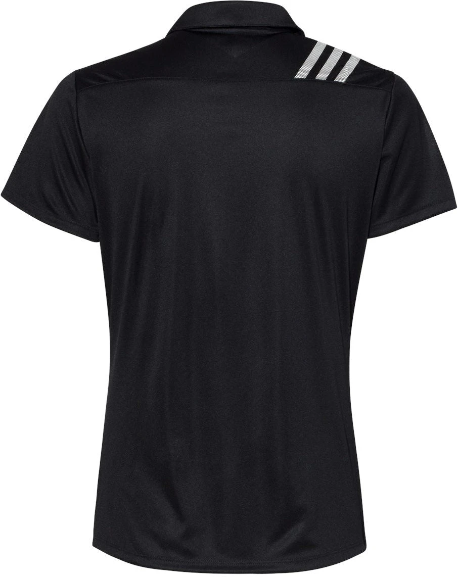 Adidas Ladies 3-Stripes Shoulder Polo 3 Adidas Ladies 3-Stripes Shoulder Polo - Image 3